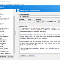allegro:Zack Bausteine pflegen