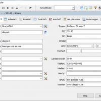 ProAdress Haupteingabe